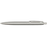 Recycled Stainless Steel Ballpoint Pen — Silver (SL) — blank product view — 4