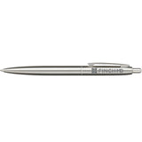 Recycled Stainless Steel Ballpoint Pen — Silver (SL) — decorated product view — 2