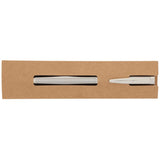 Recycled Stainless Steel Rollerball Pen — Silver (SL) — blank front view — 8