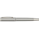 Recycled Stainless Steel Rollerball Pen — Silver (SL) — blank back view — 7
