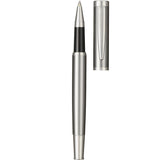 Recycled Stainless Steel Rollerball Pen — Silver (SL) — blank front view — 5