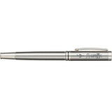 Recycled Stainless Steel Rollerball Pen — Silver (SL) — decorated product view — 2