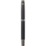 Recycled Brass Ultra Gel Roller Ball — Black (BK) — blank back view — 9