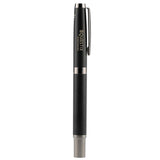 Recycled Brass Ultra Gel Roller Ball — Black (BK) — decorated product view — 3