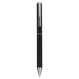 Recycled Aluminum Ultra Gel Ballpoint — Black (BK) — blank front view — 12