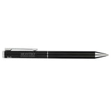 Recycled Aluminum Ultra Gel Ballpoint — Black (BK) — decorated product view — 8