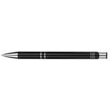 Recycled Aluminum Richmont Gel Ballpoint — Black (BK) — blank back view — 16