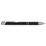 Recycled Aluminum Richmont Gel Ballpoint — Black (BK) — blank product view — 14
