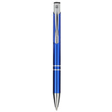 Recycled Aluminum Richmont Gel Ballpoint — Blue (BL) — blank front view — 7