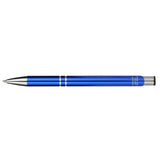 Recycled Aluminum Richmont Gel Ballpoint — Blue (BL) — blank back view — 6