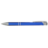 Recycled Aluminum Richmont Gel Ballpoint — Blue (BL) — blank front view — 5