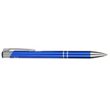 Recycled Aluminum Richmont Gel Ballpoint — Blue (BL) — blank product view — 4