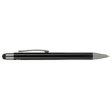 Recycled Aluminum Gel Ballpoint Stylus — Black (BK) — blank right angle — 12
