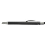 Recycled Aluminum Gel Ballpoint Stylus — Black (BK) — blank product view — 9