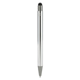 Recycled Aluminum Gel Ballpoint Stylus — Silver (SL) — blank back view — 5