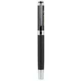 Hyde Recycled Brass Gel Rollerball — Black (BK) — decorated front view — 3