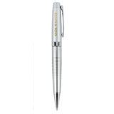 Newton Recycled Brass Gel Ballpoint — Silver (SI) — decorated product view — 2