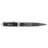 Newton Recycled Brass Gel Rollerball — Black (BK) — decorated product view — 3