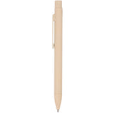 Wellable™ Recycled Brass Gel Pen — Beige — blank front view — 12