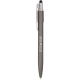 Wellable™ Recycled Fidget Stylus Pen — Gray (GY) — decorated front view — 6