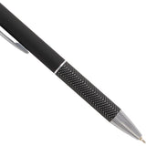 Nadine Soft Touch Recycled Gel Pen with Stylus — Black (BK) — blank detail view — 18