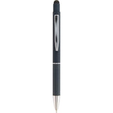 Nadine Soft Touch Recycled Gel Pen with Stylus — Navy (NY) — blank product view — 7