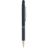 Nadine Soft Touch Recycled Gel Pen with Stylus — Navy (NY) — blank front view — 4