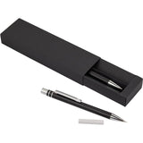 Mod Recycled Pen and Pencil Gift Set — Black (BK) — blank detail view — 7
