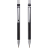 Mod Recycled Pen and Pencil Gift Set — Black (BK) — blank product view — 3