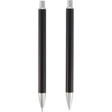 June Recycled Pen and Pencil Gift Set — Black (BK) — blank back view — 16