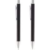 June Recycled Pen and Pencil Gift Set — Black (BK) — blank front view — 11