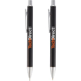 June Recycled Pen and Pencil Gift Set — Black (BK) — decorated front view — 10