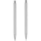 June Recycled Pen and Pencil Gift Set — Silver (SL) — blank back view — 9