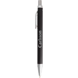 Beau Recycled Aluminum Gel Pen — Black (BK) — decorated front view — 20