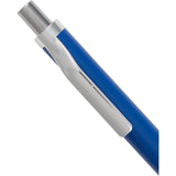 Beau Recycled Aluminum Gel Pen — Blue (BL) — blank detail view — 17