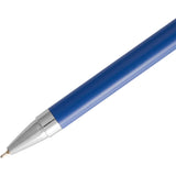 Beau Recycled Aluminum Gel Pen — Blue (BL) — blank detail view — 18
