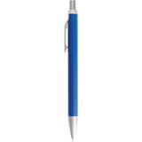 Beau Recycled Aluminum Gel Pen — Blue (BL) — blank front view — 16