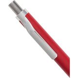 Beau Recycled Aluminum Gel Pen — Red (RD) — blank detail view — 11