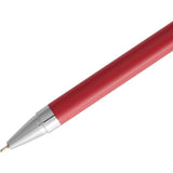 Beau Recycled Aluminum Gel Pen — Red (RD) — blank detail view — 12