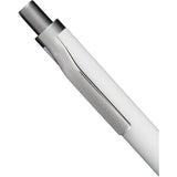 Beau Recycled Aluminum Gel Pen — White (WH) — blank detail view — 5