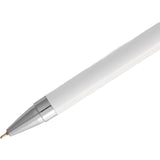 Beau Recycled Aluminum Gel Pen — White (WH) — blank detail view — 6