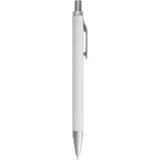 Beau Recycled Aluminum Gel Pen — White (WH) — blank front view — 3