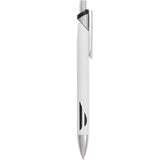 Pressley Recycled Gel Pen — White (WH) — blank front view — 3