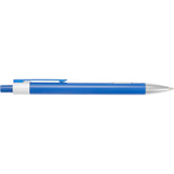 Riley Recycled Gel Pen — Blue (BL) — blank front view — 12
