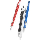Riley Recycled Gel Pen — Black (BK) — blank product view — 9