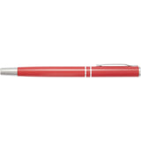 Blair Recycled Roller Ball Pen — Red (RD) — blank front view — 5