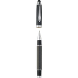 Luna Roller Ball Stylus — Black (BK) — blank front view — 7