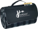 Padded Water-Resistant Fleece Picnic Blanket 1070-15 — Black (BK) — view 6