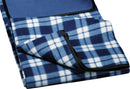 Padded Water-Resistant Fleece Picnic Blanket 1070-15 — Navy (NY) — view 7