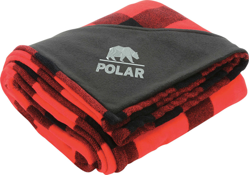 Buffalo Plaid Ultra Plush Throw Blanket 1081-06 — Red (RD) — view 1